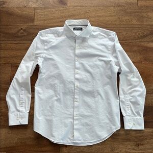 Nordstrom Tech-Smart Extra Trim Fit Shirt White 16 32/33